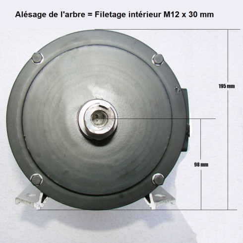 Moteur électrique triphasé 400 V CROSSFER – 5,2 kW avec interrupteur et protection intégrée