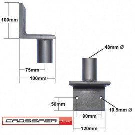 Support mural pour bras tournant – Charge max. 1 000 kg
