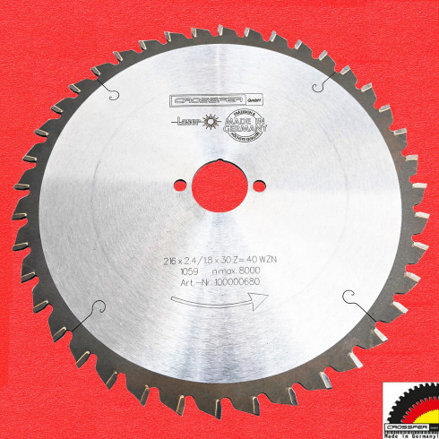 Lame de scie carbure HM WSB-HMD216 – Universelle