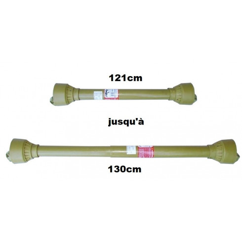 Prise de force | Arbre à cardan HQ 121-130cm 1 3/8" 6 dents