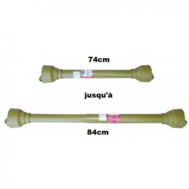 Prise de force | Arbre à cardan HQ 74-84cm 1 3/8" 6 dents