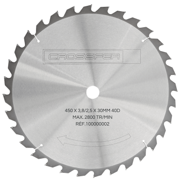 Lame Scie Carbure, 450mm, 40 Dents