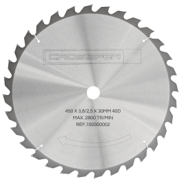 Lame Scie Carbure, 450mm, 40 Dents