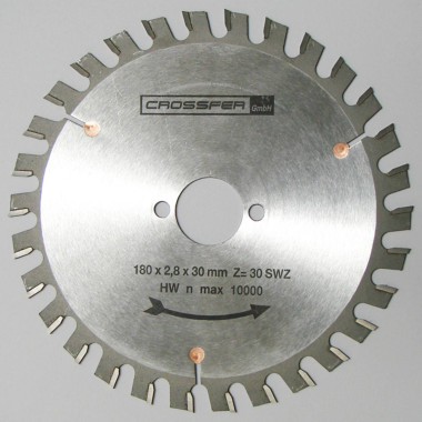 Lame de scie carbure HM SB-NF180, résistante aux clous