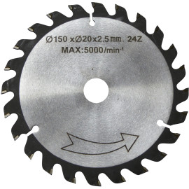 Lame de scie circulaire carbure HM-SB-HMCH150 – Ø 150 mm, 24 dents Lame de scie circulaire carbure HM-SB-HMCH150 – Ø 150 mm, 24 dents
