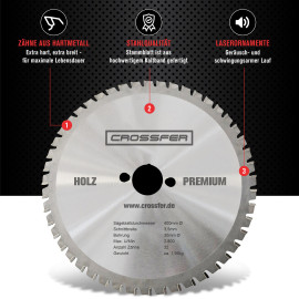 Lame de scie carbure universelle HM WSB-HMD240 (36 dents)
