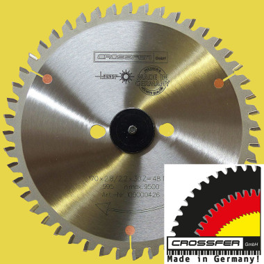 Disque de scie circulaire WSB-NE-Metall170 pour aluminium et métaux non ferreux 2