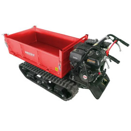 Dumper à chenilles HECHT 2980 – 800 kg, benne hydraulique, moteur 4 temps