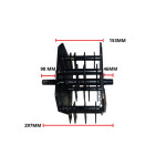 Tambour couteau cuillère broyeur Hecht