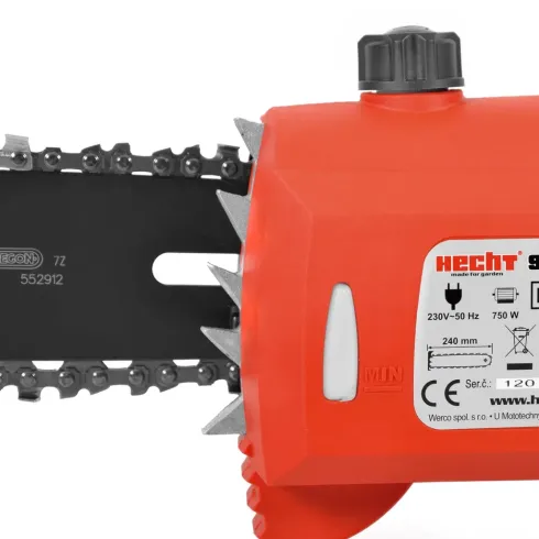 Tronçonneuse élagueuse télescopique 220V 975W Hecht