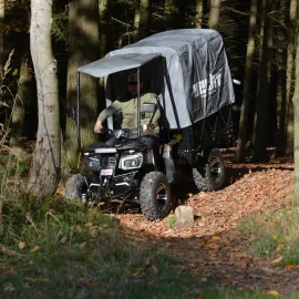 Quad utilitaire électrique HECHT CARGO 72 V / 62 Ah 3000 W homologué route 320 kg de charge