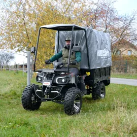 Quad utilitaire électrique HECHT CARGO 72 V / 62 Ah 3000 W homologué route 320 kg de charge