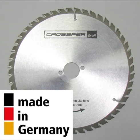 Lame scie bois carbure 240mm 60 dents