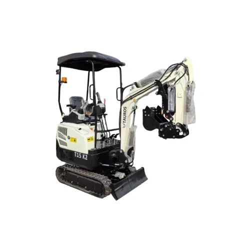 Mini-pelle Tauros T15 K3 – 1 500 kg – Kubota 10,2 kW – chenilles ajustables