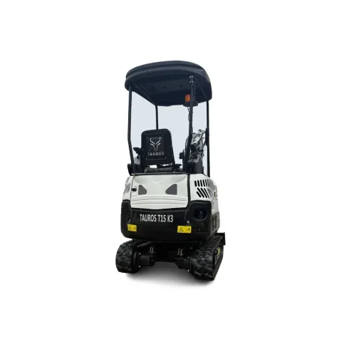 Mini-pelle Tauros T15 K3 – 1 500 kg – Kubota 10,2 kW – chenilles ajustables