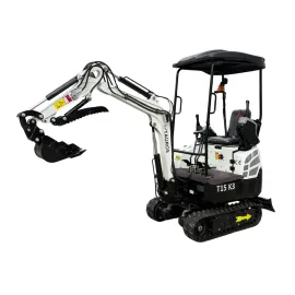 Mini-pelle Tauros T15 K3 – 1 500 kg – Kubota 10,2 kW – chenilles ajustables