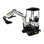 Mini-pelle Tauros T15 K3 – 1 500 kg – Kubota 10,2 kW – chenilles ajustables